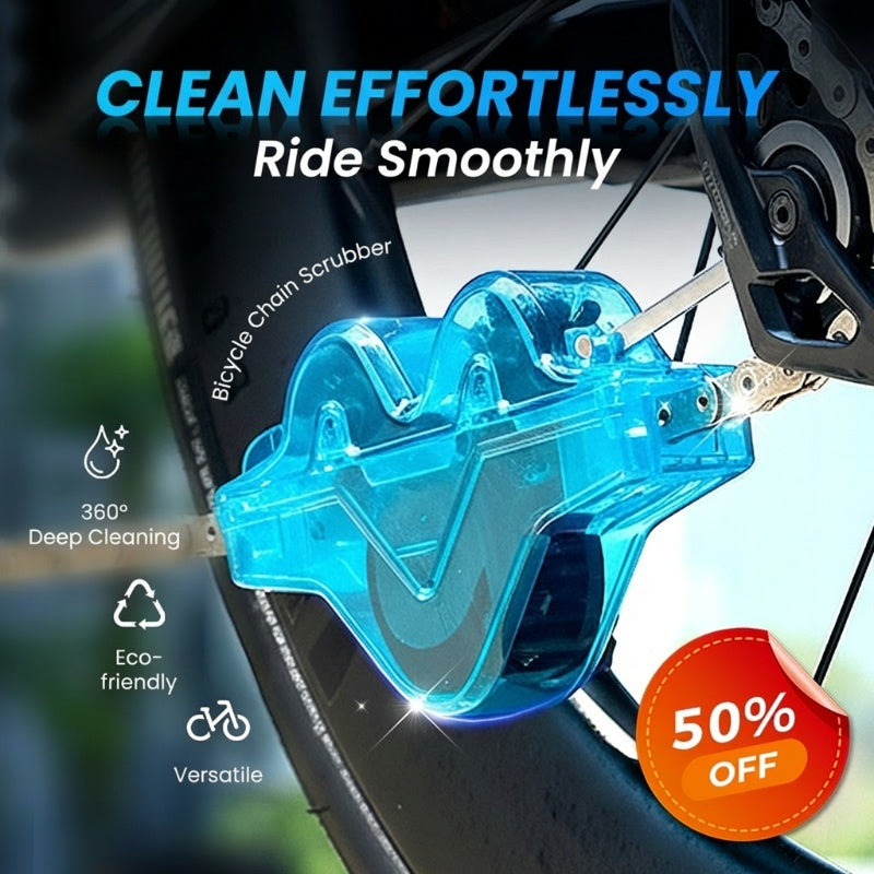 Bike Chain Scrubber – Deep Grease Removal, Cleans Internal Links & Easy-to-Use Ergonomic Design
