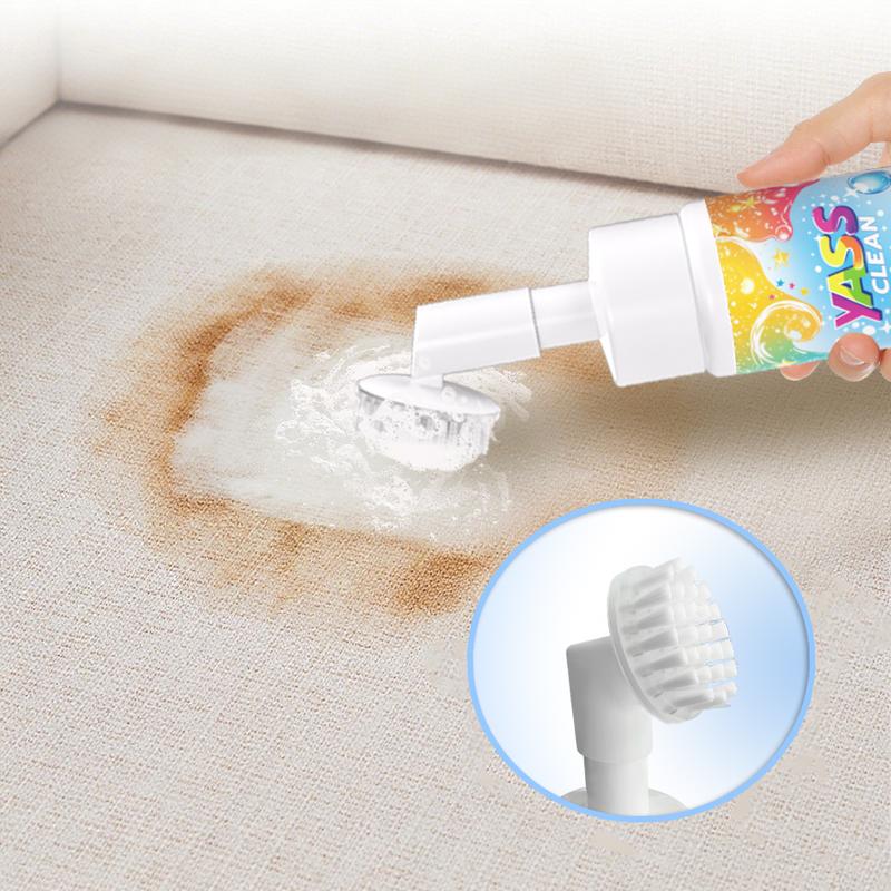 Yass Clean Magic Foam Cleaner for Carpets & Upholstery – Pet Stain & Odour Remover with Cleaning Brush🧼🪄