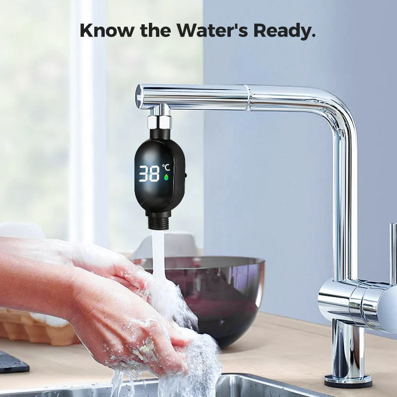 🌡️Shower Thermometer - Instant Digital Display, Waterproof & Easy Install for Safe Bathing📦
