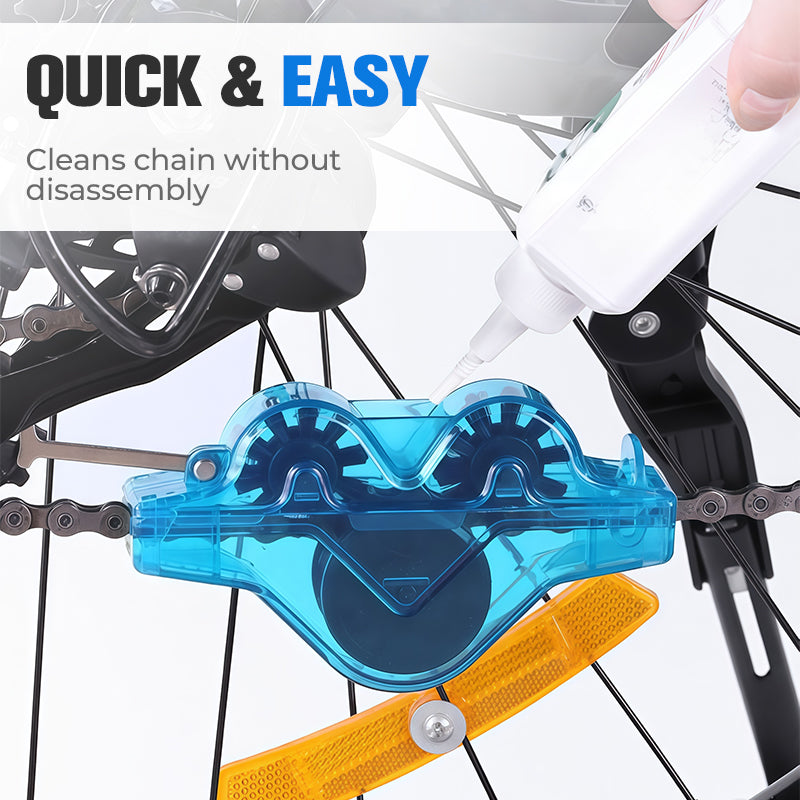 Bike Chain Scrubber – Deep Grease Removal, Cleans Internal Links & Easy-to-Use Ergonomic Design