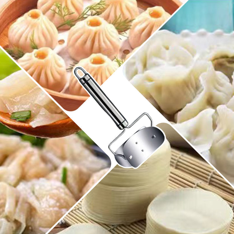 🥟🛡️ Stainless Dumpling Mold – Non-Stick, Easy Clean, Dough Cutter – Shape Like a Pro! 🌟
