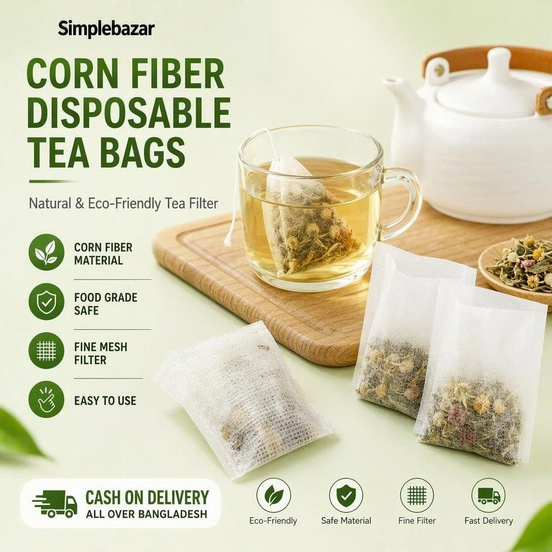Corn fiber tea bags - disposable tea bags