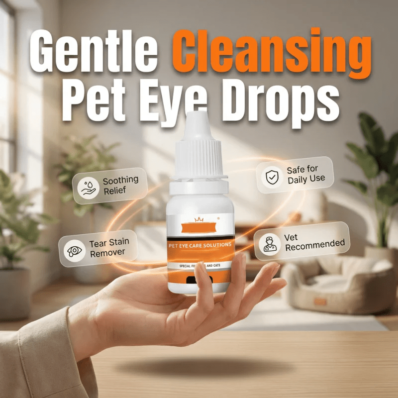 Vet-Recommended Eye Solution – Gentle Formula for Sensitive Breeds 🩺🐕 - Denna