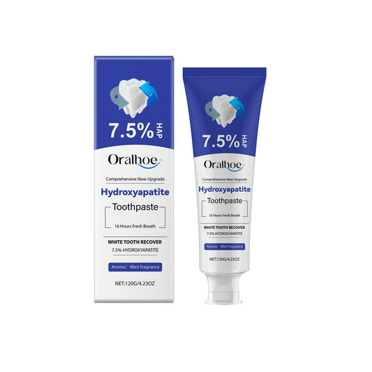 Hydroxyapatite Toothpaste 7.5% for Enamel Repair & Teeth Whitening Refreshing Flavor Fluorid