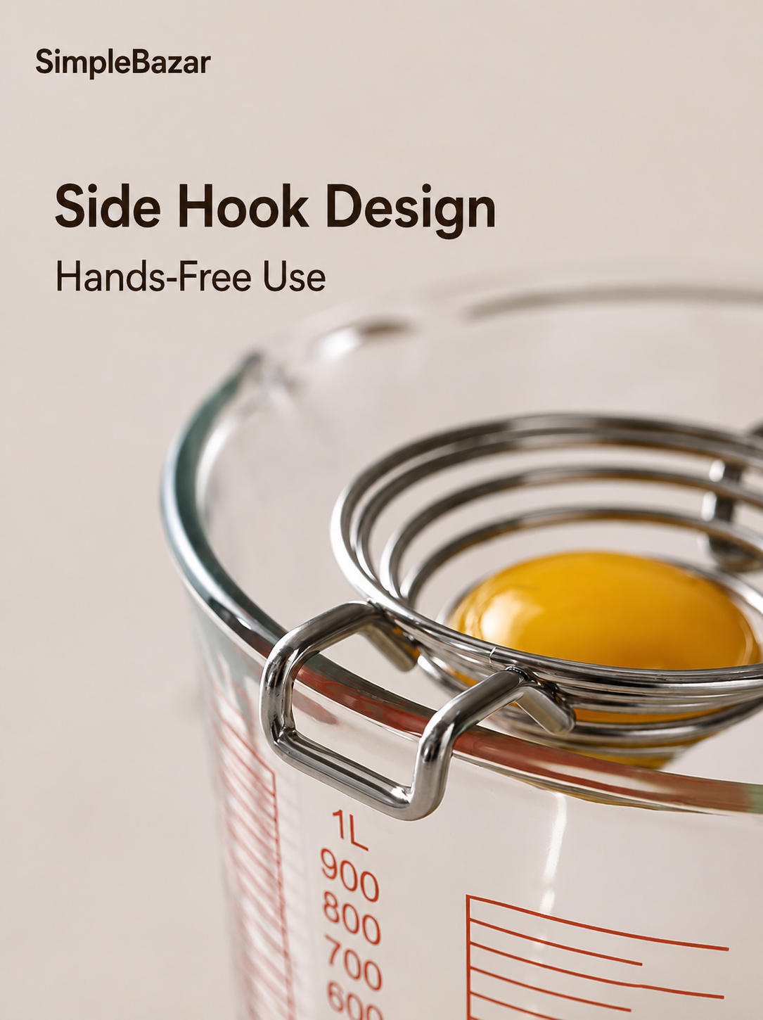 SimpleBazar egg separator with side hooks
